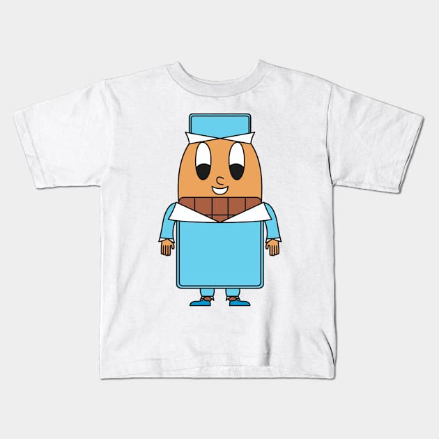 Chocolate-Bar Egg Kids T-Shirt by M.-P.-Mueller